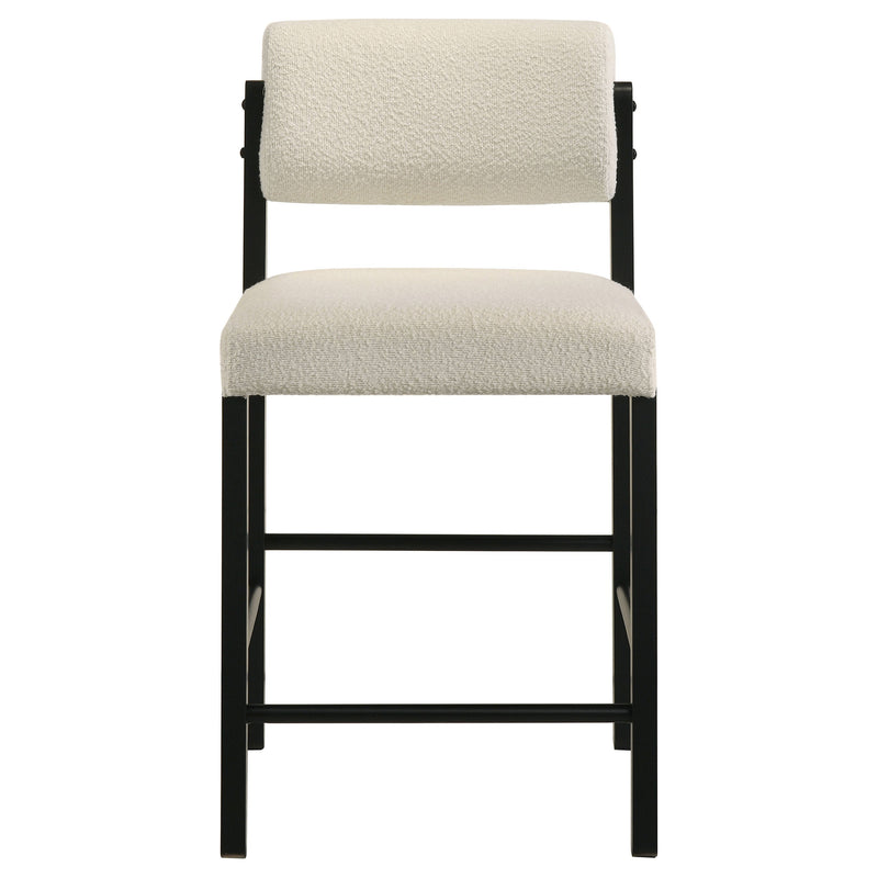 Hamlyn 5-piece Round Wood Counter Height Dining Set Cream and Black