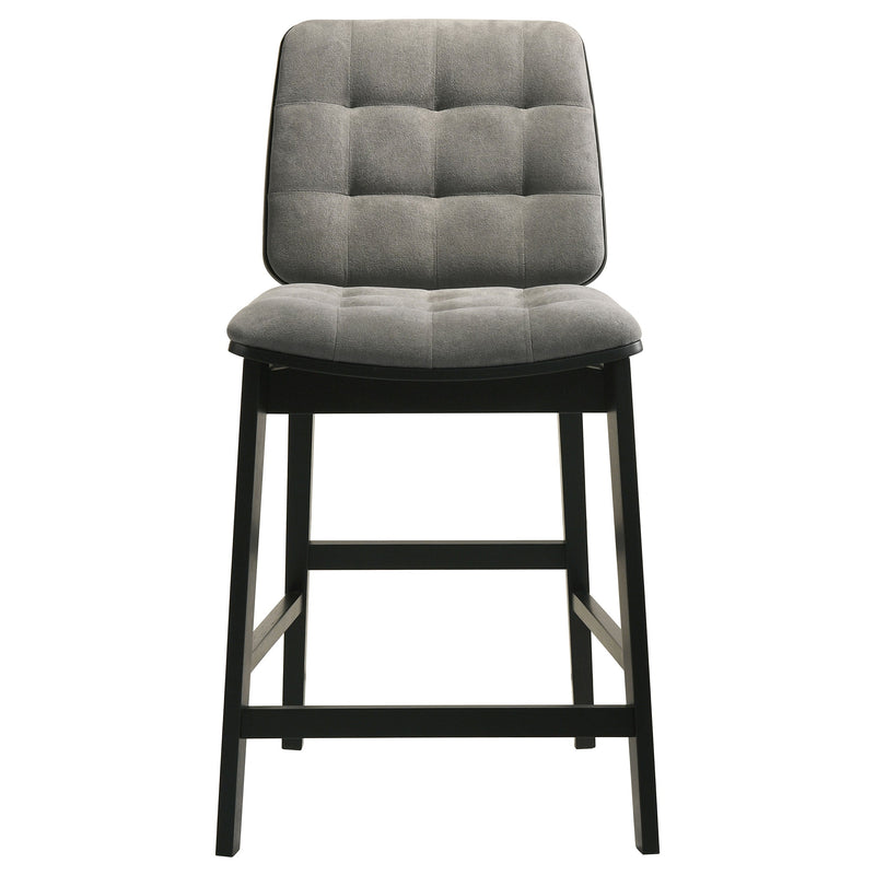 Hamlyn 5-piece Round Wood Counter Height Dining Set Grey and Black