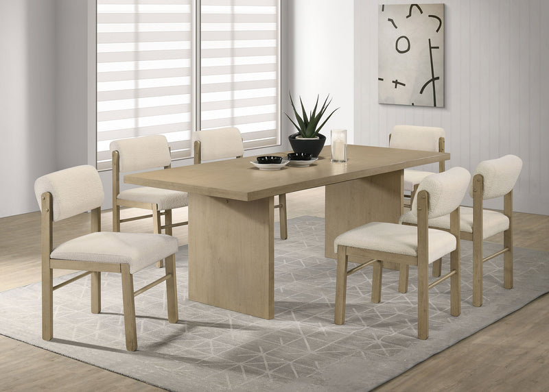 Decker 82-inch Rectangular Wood Dining Table Natural Oak