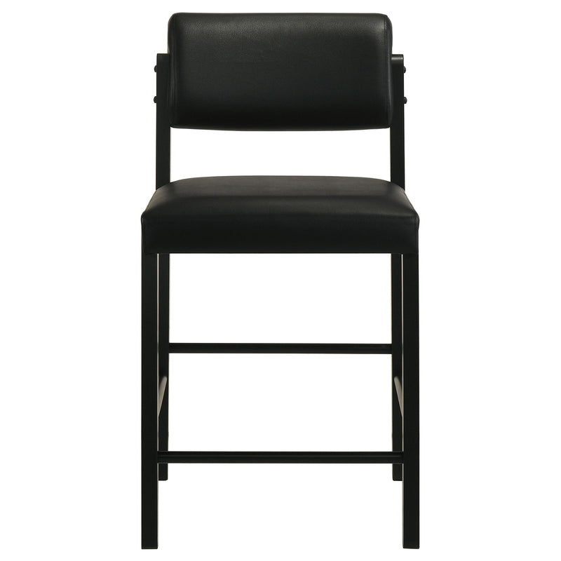 Decker 7-piece 70-inch Rectangular Counter Height Dining Set Black