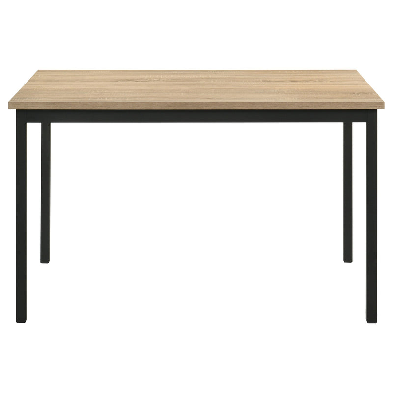 Garza 5-piece Rectangular Dining Table Greige Oak