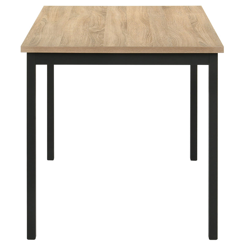 Garza 5-piece Rectangular Dining Table Greige Oak