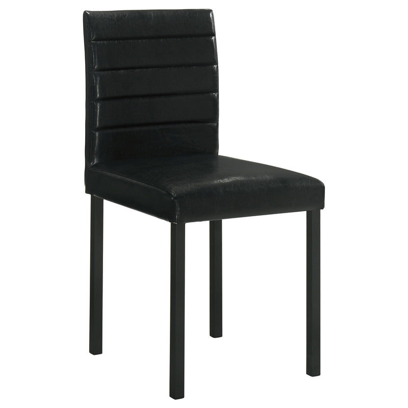 Garza Upholstered Dining Side Chair Black (Set of 4)