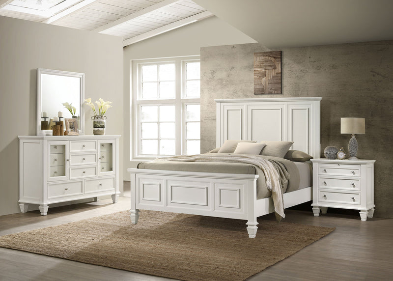 Sandy Beach Bedroom Set Cream White