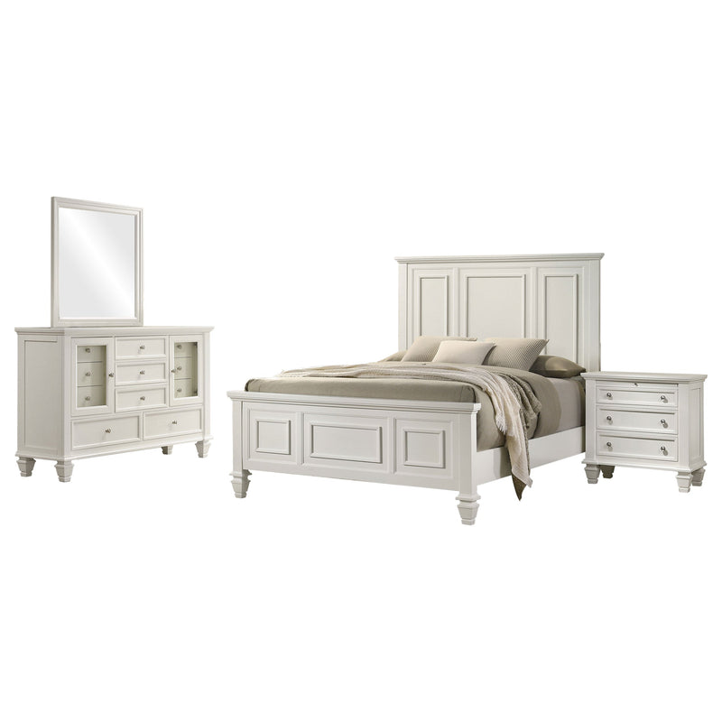 Sandy Beach Bedroom Set Cream White