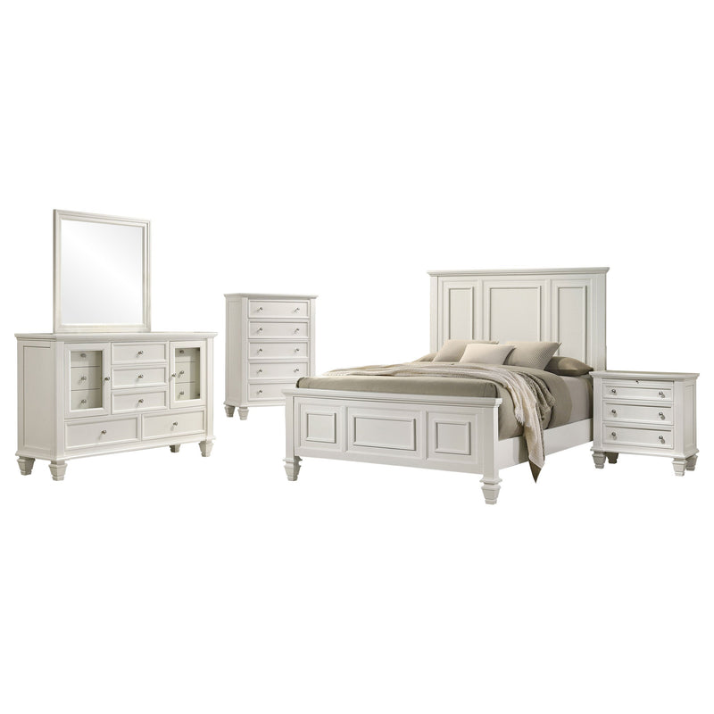 Sandy Beach Bedroom Set Cream White