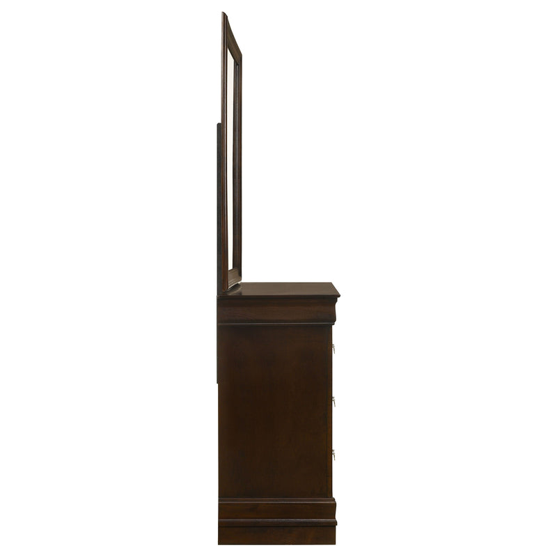 Louis Philippe 6-drawer Dresser with Mirror