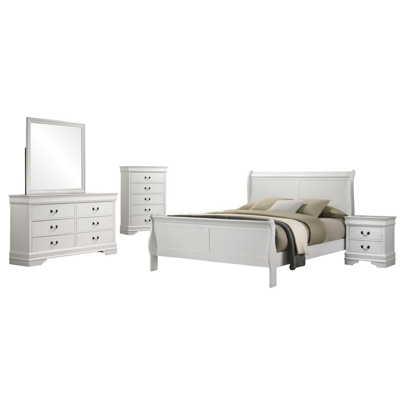 Louis Philippe Bedroom Set Cappuccino