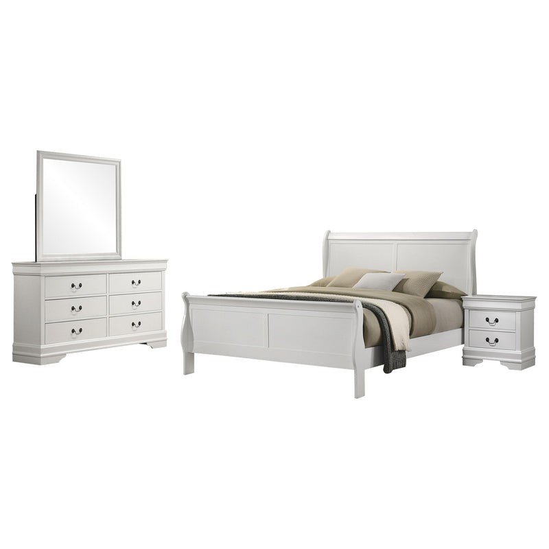 Louis Philippe Bedroom Set Cappuccino