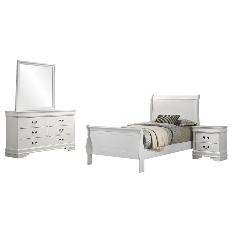 Louis Philippe Bedroom Set Cappuccino