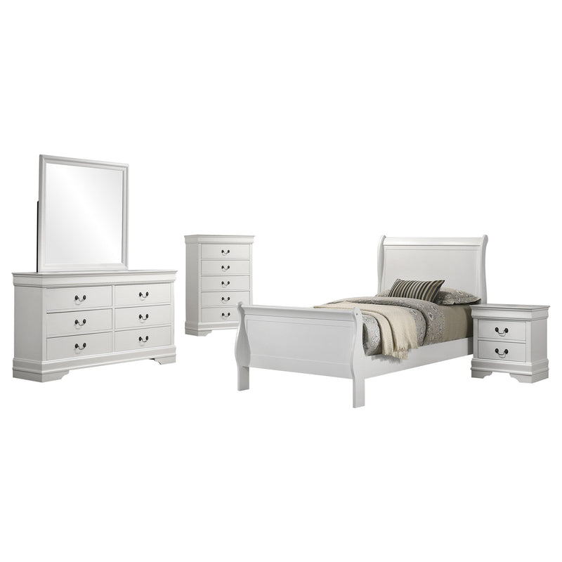 Louis Philippe Bedroom Set Cappuccino