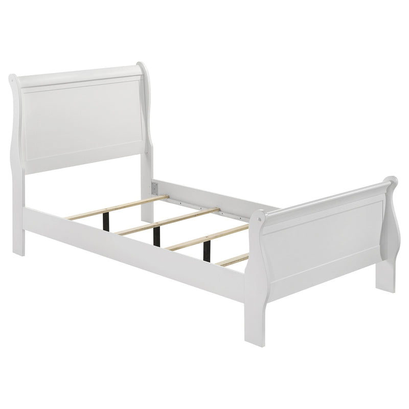 Louis Philippe Wood Sleigh Bed