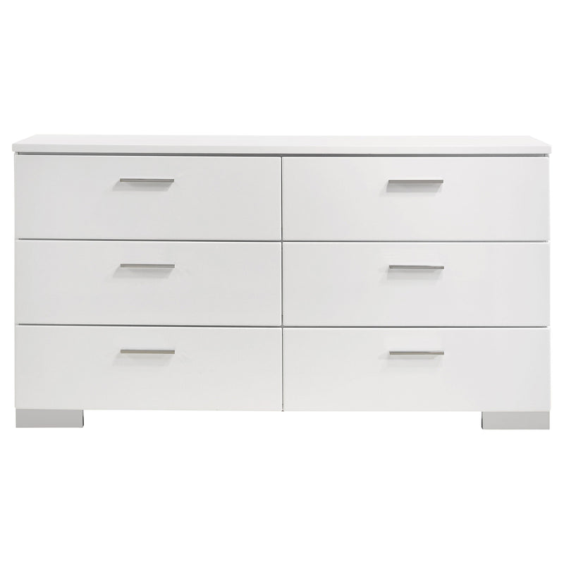 Felicity Bedroom Set White High Gloss