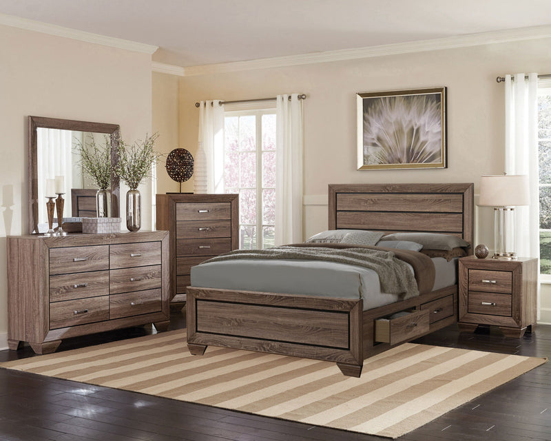 Kauffman Bedroom Set Washed Taupe