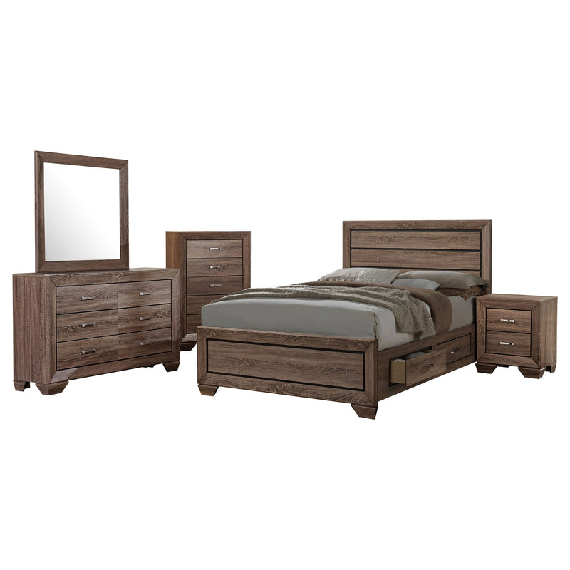 Kauffman Bedroom Set Washed Taupe