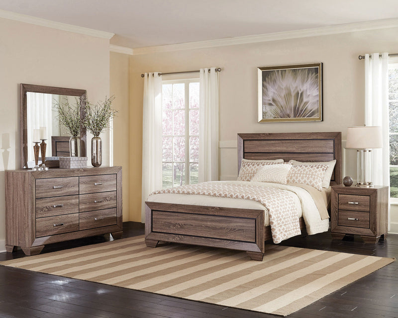 Kauffman Bedroom Set Washed Taupe