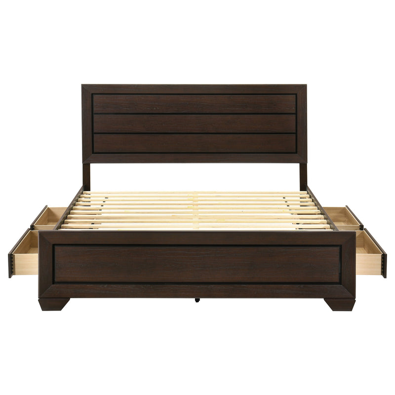 Kauffman Wood Storage Panel Bed