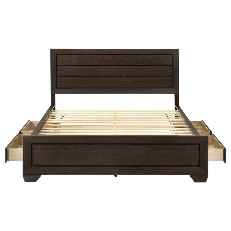 Kauffman Wood Storage Panel Bed