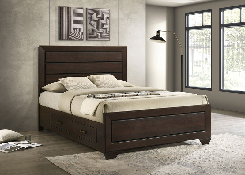 Kauffman Wood Storage Panel Bed