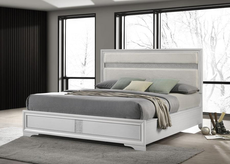 Miranda 54-inch Upholstered Panel Bed