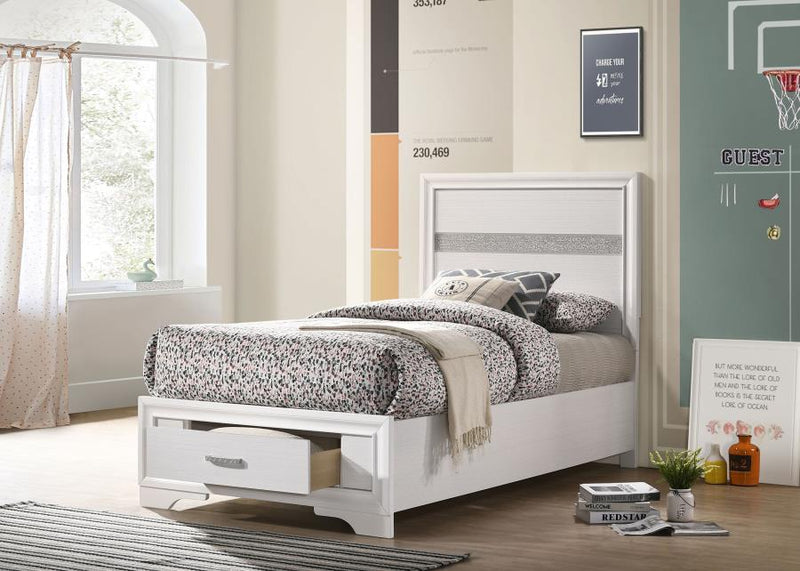 Miranda 51-inch Wood Storage Panel Bed