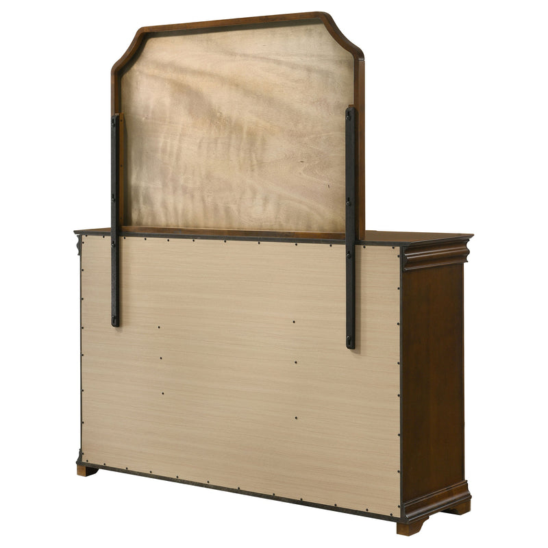 Garland 11-drawer Bedroom Dresser with Mirror Brown Cherry