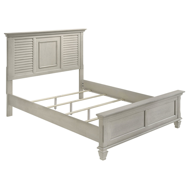 Franco Wood Panel Bed Distressed