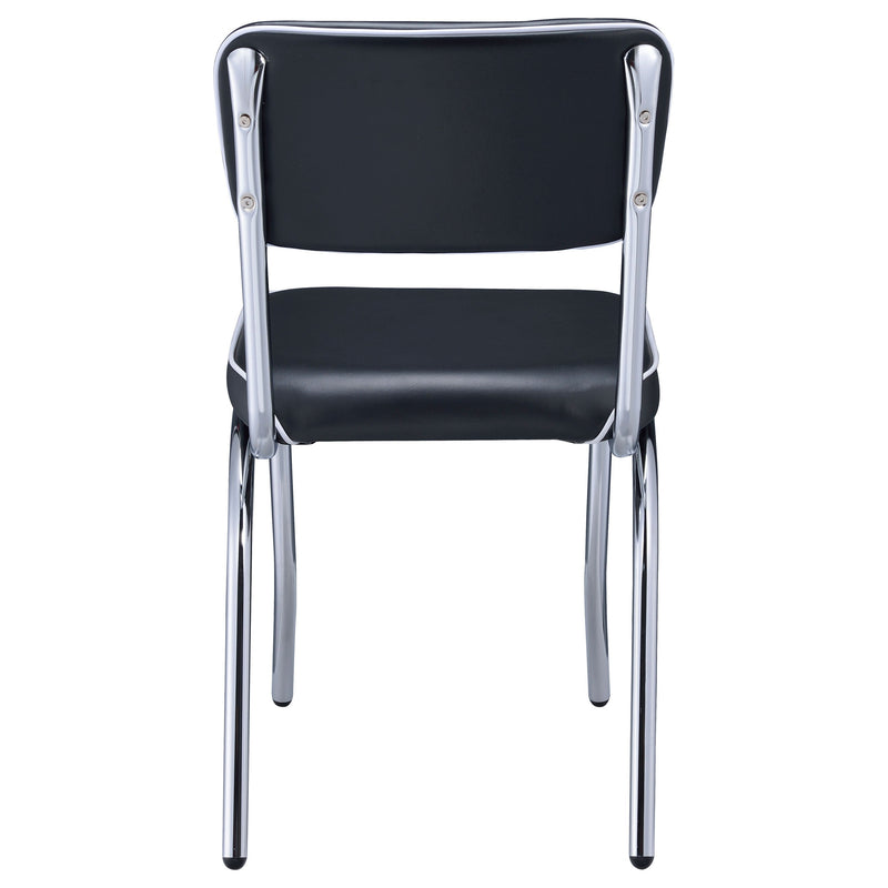 Retro Upholstered Dining Side Chair (Set of 2)