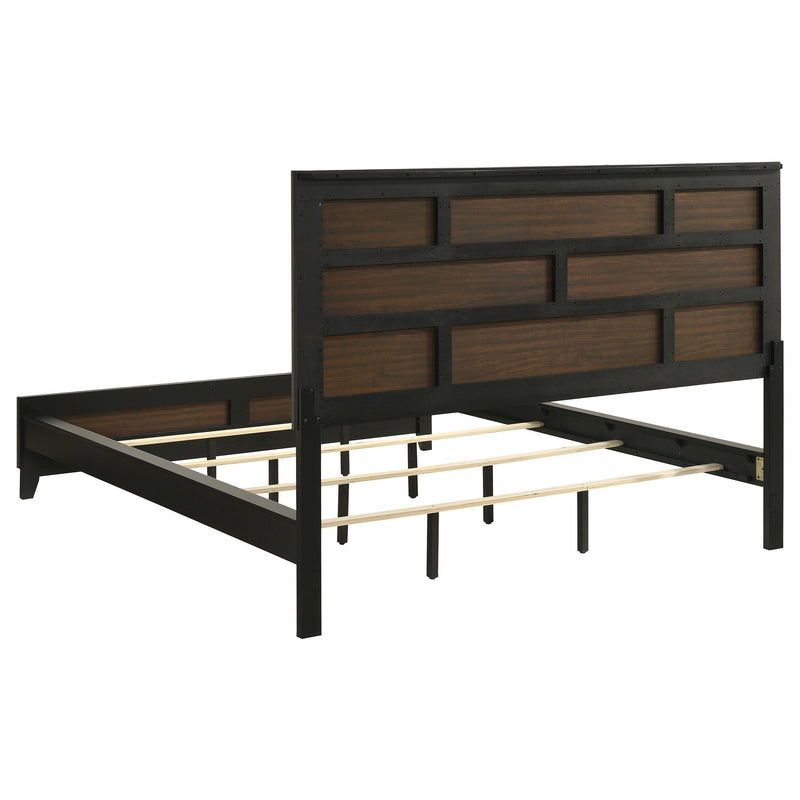 Watson Wood Panel Bed Grey Oak