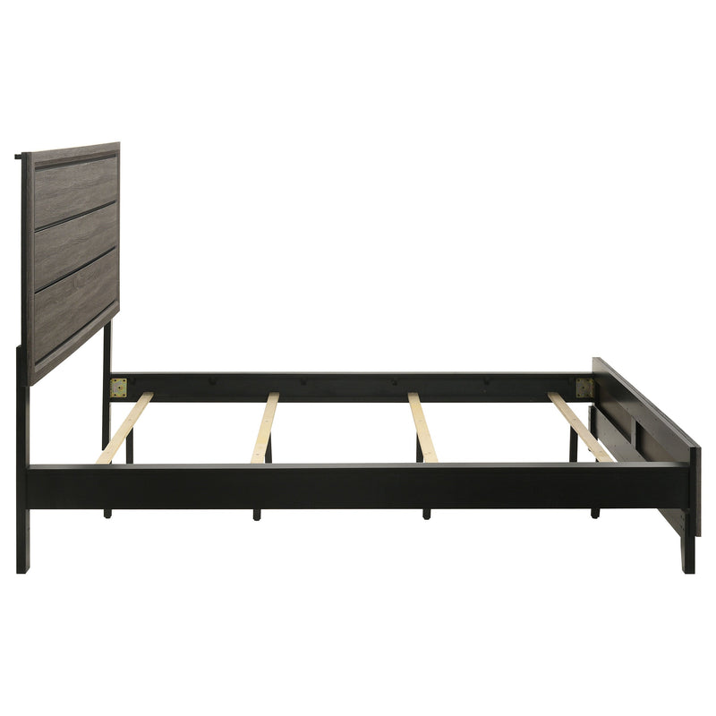 Watson Wood Panel Bed Grey Oak