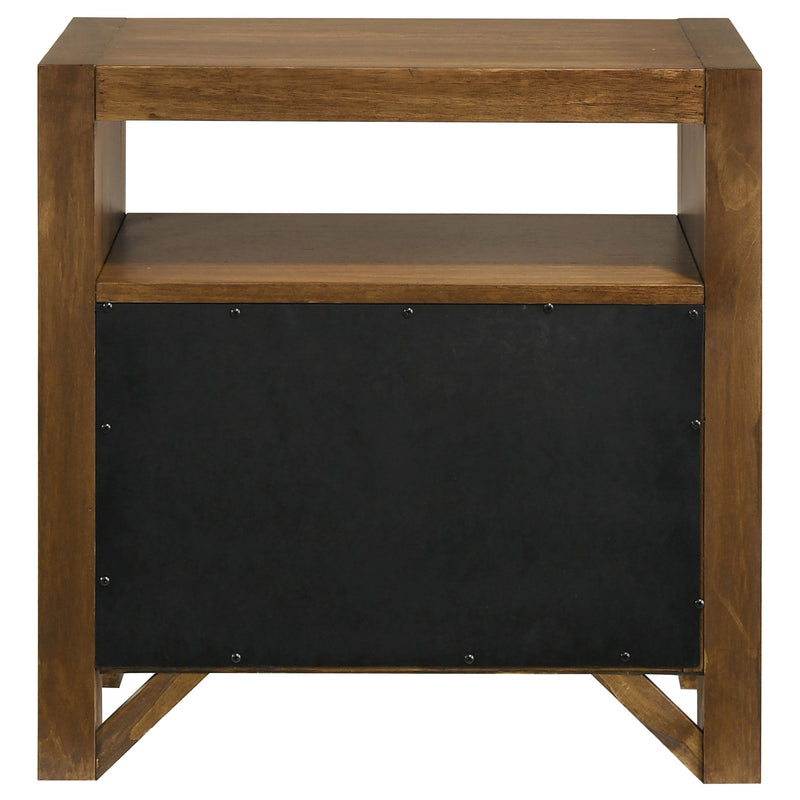 Adderley 2-drawer Nightstand Bedside Table Warm Brown