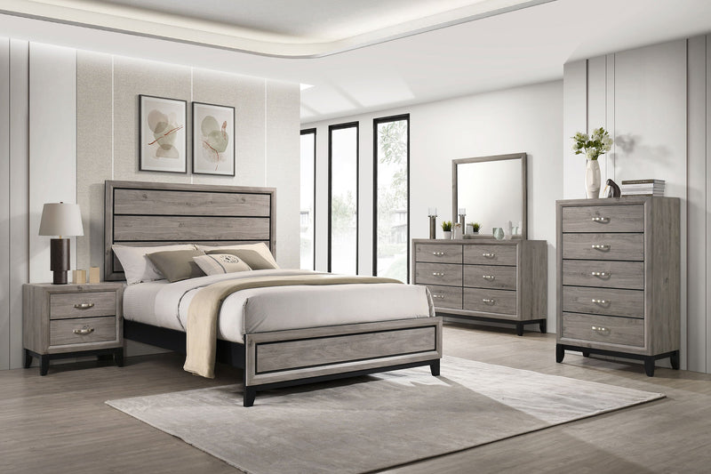 Watson Five-piece Bedroom Set Light Taupe