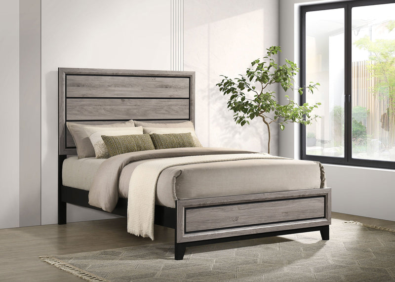 Watson Wood Panel Bed Light Taupe