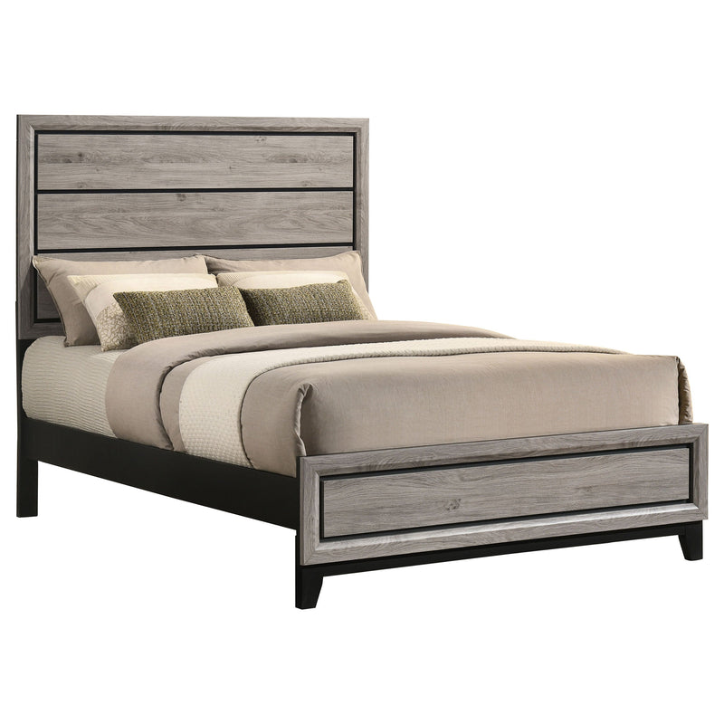 Watson Wood Panel Bed Light Taupe