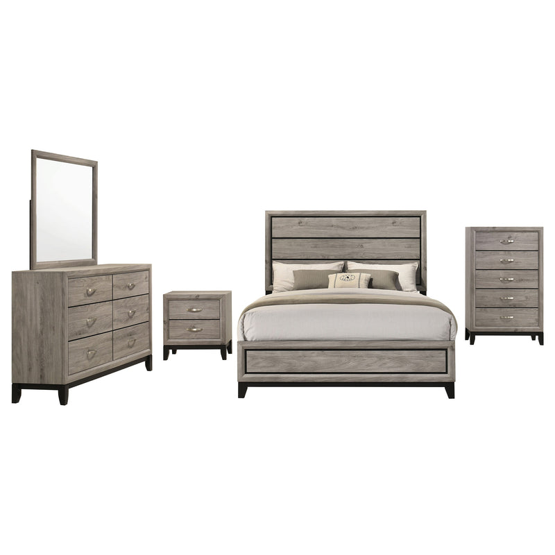 Watson Five-piece Bedroom Set Light Taupe