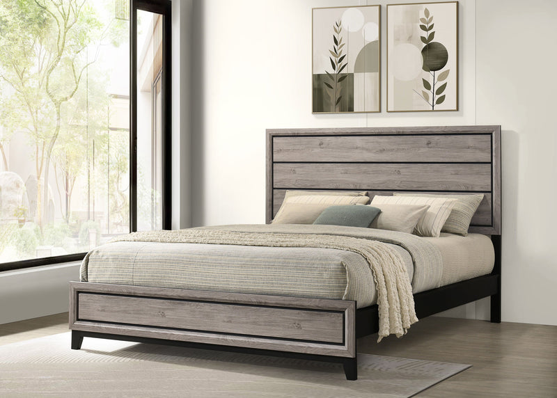 Watson Wood Panel Bed Light Taupe