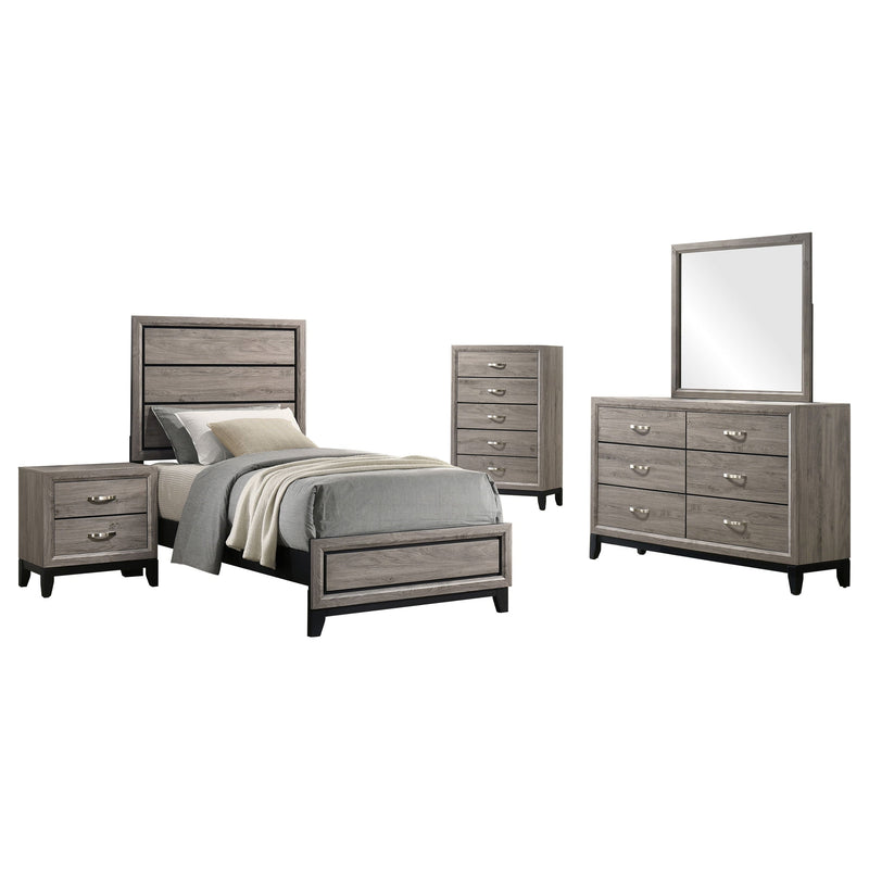 Watson Five-piece Bedroom Set Light Taupe