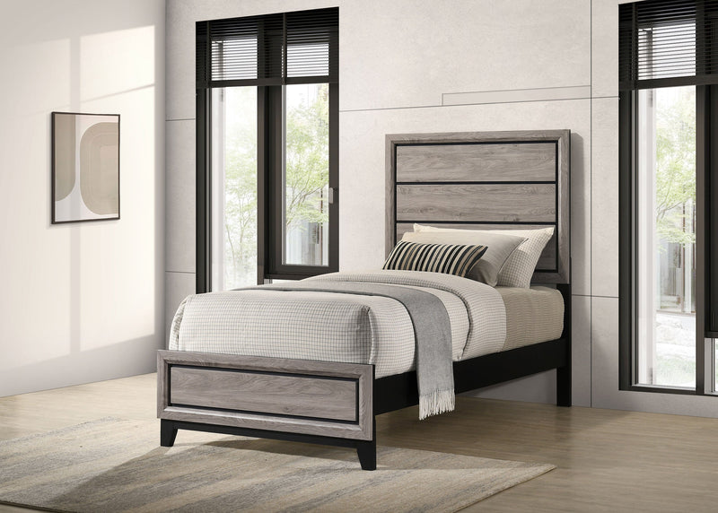 Watson Wood Panel Bed Light Taupe