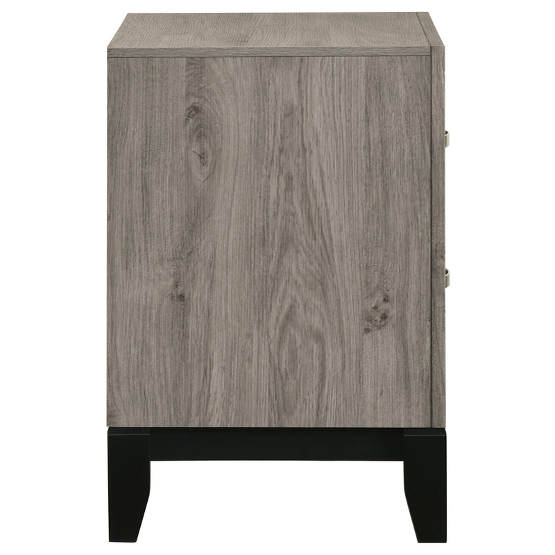 Watson 2-drawer Nightstand Bedside Table Light Taupe