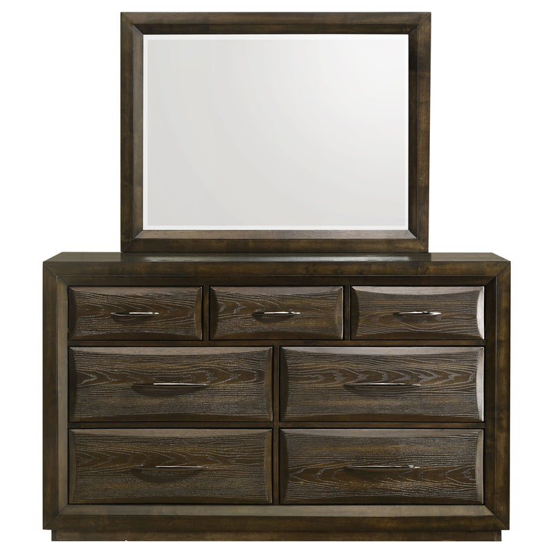Atlas 7-drawer Bedroom Dresser Cabinet Dark Oak