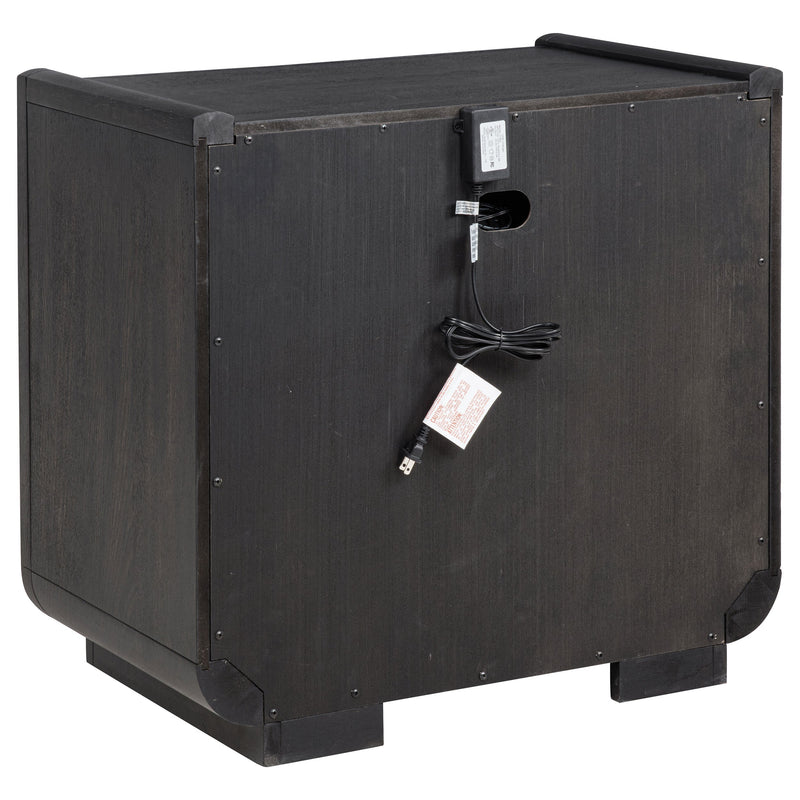 Leandro Bedroom Set Burnished Black
