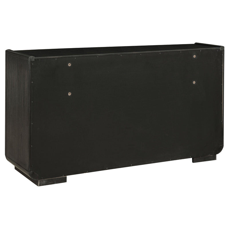 Leandro Bedroom Set Burnished Black