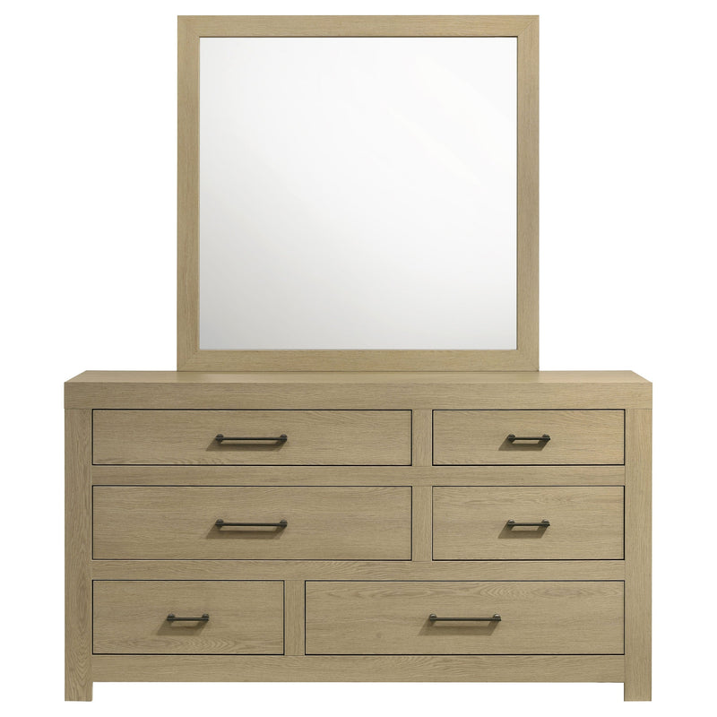 Hendricks 6-drawer Bedroom Dresser Light Oak