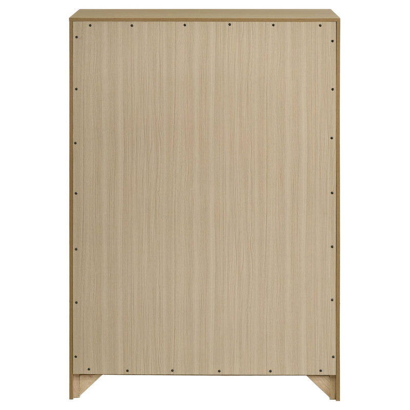 Hendricks 5-drawer Bedroom Chest of Drawers Light Oak
