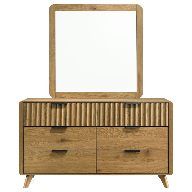 Bennett 6-drawer Bedroom Dresser Cabinet Light Oak