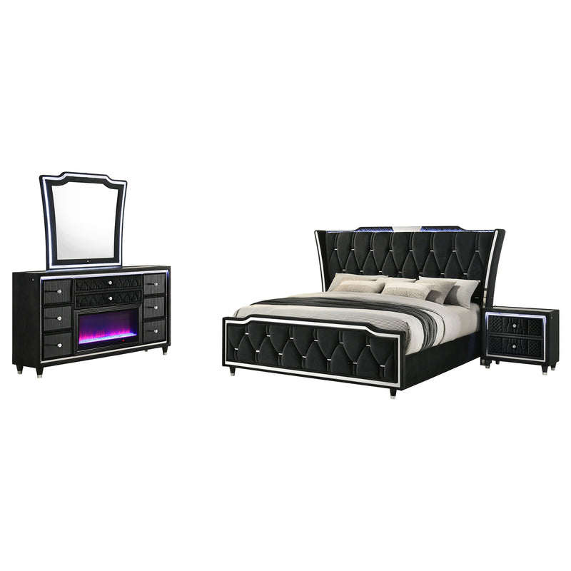 Lorient Bedroom Set Ivory and Camel