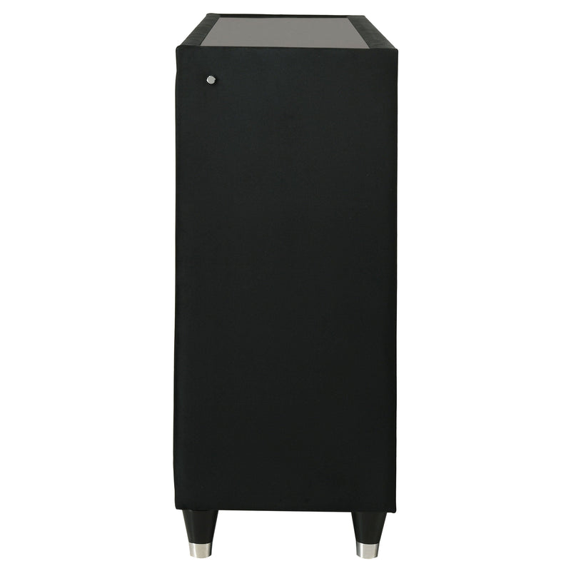 Lorient 8-drawer LED Dresser Black