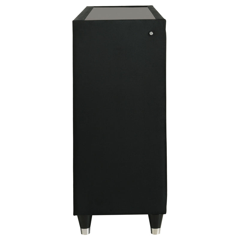 Lorient 8-drawer LED Dresser Black