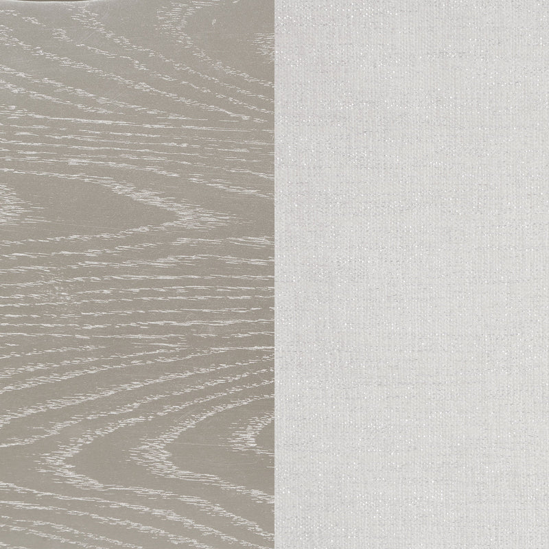 Evangeline Wood LED Panel Bed Silver Oak