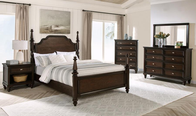 Andover Bedroom Set Dark Oak
